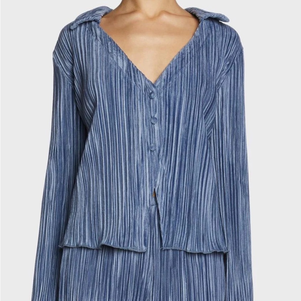 Pretty Garbage Blue Blouse Small